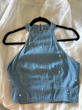 Forever 21 Light Blue Denim top